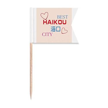 Imagem de Belt Road City Icon Art Deco Presente Fashion Palito Bandeiras Marcação para Bolo Festa Prato de Queijo