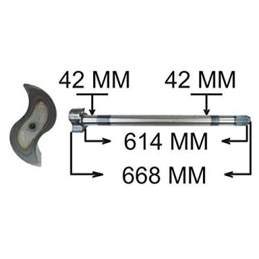 Imagem de EIXO EXPANSORES 'S' FREIO AR DIR. TRAS. (26 ESTRIAS) (668 MM) MB