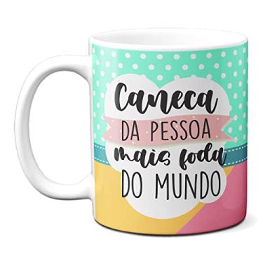 Imagem de Caneca Da Pessoa Mais Foda Desse Mundo Lhama Fofa Meditando (Branca)