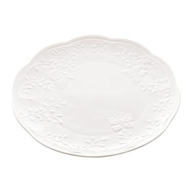 Imagem de LYOR - Prato Raso de Porcelana New Bone Butterfly Flower 26,5cm x 27cm x 2,5cm