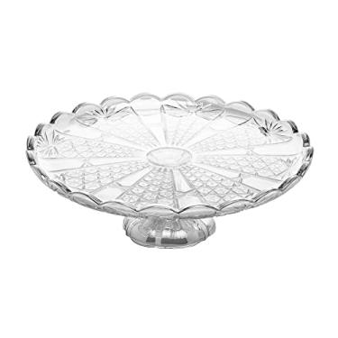 Imagem de PRATO P/BOLO CRISTAL C/PÉ PRINCESS 32x11cm TRANSPARENTE