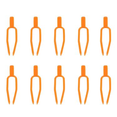 Imagem de clipes de treliça de plástico,100 peças de clipes de tomate, clipes de planta para suporte ou alisamento de hastes de plantas, talos e videiras, clipes de jardim