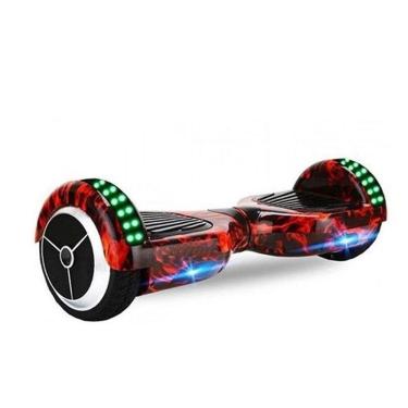 Imagem de Hoverboard Skate Elétrico 6.5 Vermelho Fogo Led Bluetooth