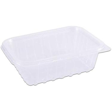 Imagem de Pote Descartável, Prafesta, 750 ml, Retangular, Com Tampa, Pacote com 24 Unidades