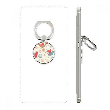 Imagem de Suporte de anel de telefone para pintura de plantas de flor de pássaro, suporte ajustável