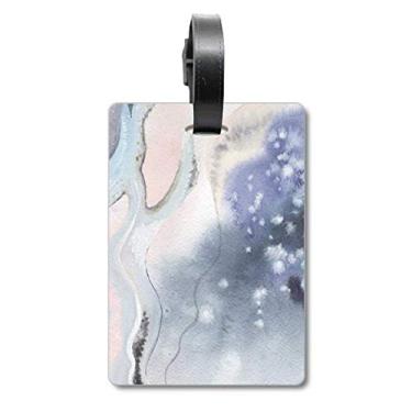 Imagem de Tinta, abstrata, aquarela, sombreamento, mala, etiqueta para bagagem, cartão de bagagem, etiqueta