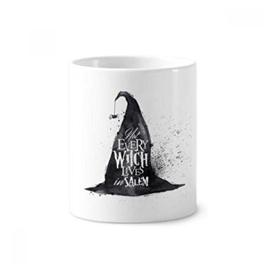 Imagem de Chapéu de feiticeiro com efeito de tinta, suporte para caneta, caneca, suporte de cerâmica, suporte para lápis