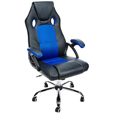 Imagem de CADEIRA GAMER C/BRACO PT/AZ BEST