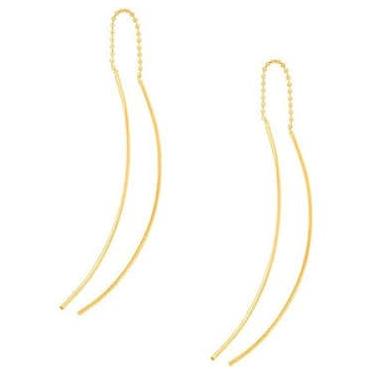 Imagem de Brinco Rommanel Fios Lisos com Corrente 522319