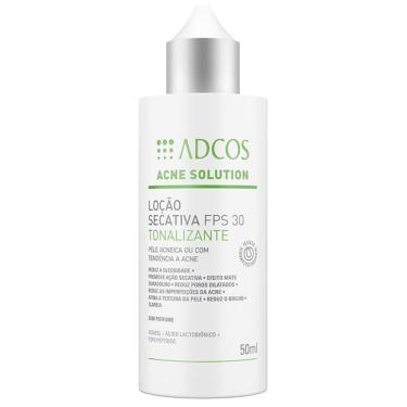 Imagem de Adcos Acne Solution FPS 30 - Loção Secativa Tonalizante para Acne 50ml