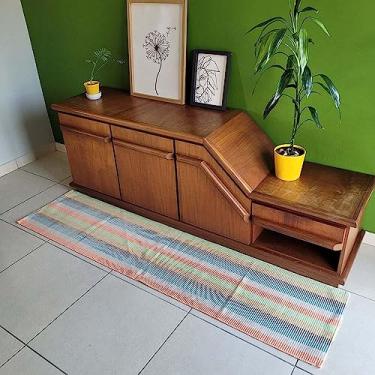 Imagem de Tapete Boho Retangular 100x150cm Areia Alfabeto Off White - Antiderrapante