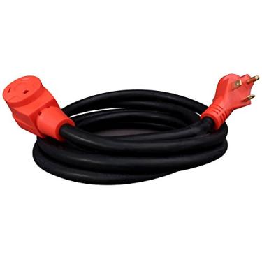 Imagem de Valterra Cabo de extensão Mighty Cord RV de 30 A, cabo de extensão de energia de 4,5 m, vermelho