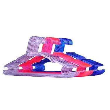 Imagem de Cabide Adulto Cristal Acrílico 25 Uni - Escolha sua Cor (Rosa)