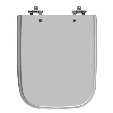 Imagem de Assento Sanitário Tivoli Sterling Silver (Cinza Claro) Tampa para Vaso Ideal de Madeira Laqueada - SB