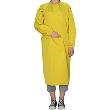 Imagem de Avental À Prova D'água Adulto Resistente À Água E Óleo Avental De Manga Longa, Cozinha Doméstica, Açougue, Avental De Trabalho Em Fábrica De Processamento De Alimentos,A4,120x120cm,Constructive23