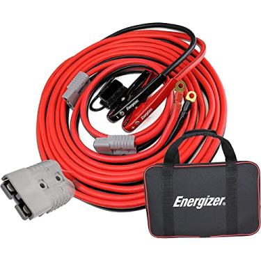 Imagem de Energizer Cabos jumpers, 9 m, calibre 1, 800A, cabos de bateria de reforço com kit de instalação permanente e plugue de conexão rápida para SUV e caminhões com até 8 litros a gasolina e motores a