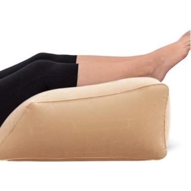 Imagem de Travesseiro Cunha Almofada Inflável Elevação Descanso De Pernas Apoio Pós Cirurgia varizes