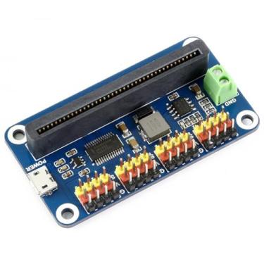 Imagem de TUOPUONE Servo Driver Breakout para Micro:Bit 16 canais 12 bits I2C Interface integra regulador de 5V vem com recursos de desenvolvimento e manual