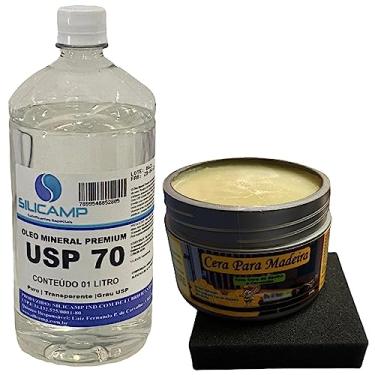 Imagem de Kit Cera Para Madeira Abelha Com Carnaúba + Oleo Mineral Usp