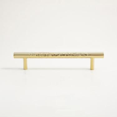 Imagem de Puxadores e maçanetas de porta de armário de latão maciço dourado para móveis, armário, gaveta, puxador em T, feito à mão, C, 4916,128, PVD, chui