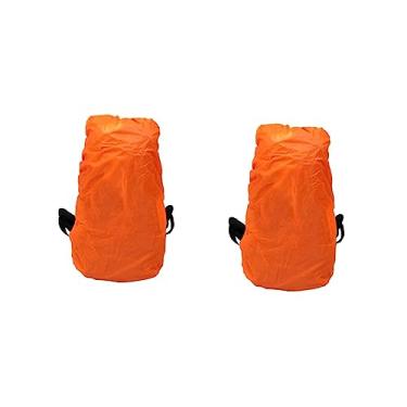 Imagem de Yardwe 2 Unidades capa de mochila de caminhada capa de chuva mochila capa de bolsa para chuva cobrir vida ao ar livre ultra fino Estojo à prova d'água cobertura contra poeira