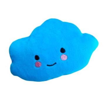 Imagem de Brinquedo Pelúcia Cachorro Cães Mordedor Pet Yorkshire Mini Shitzu Pinscher Chihuahua Filhotes - Nuvem (Azul)