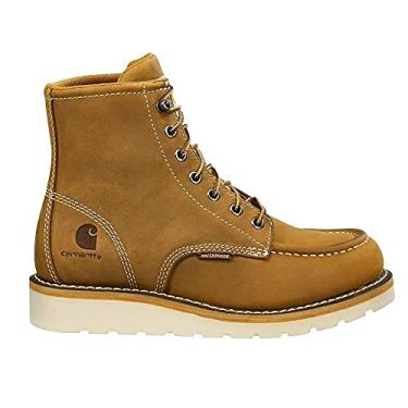 Imagem de Carhartt Bota plataforma feminina impermeável Footwear FW6021, Óleo de bisão escuro curtido, 7.5