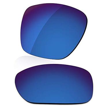 Imagem de LenzReborn Lente polarizada de substituição para óculos de sol Oakley TwoFace XL OO9350 - azul marinho - espelhado polarizado