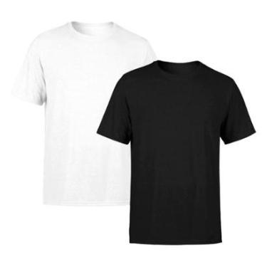 Imagem de Kit 2 Camisetas SSB Brand Masculina Lisa Premium 100% Algodão-Masculino
