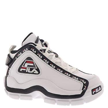 Imagem de Fila Kids' Grant Hill 2 Repeat Basketball Sneakers White/Black/Red 12.5