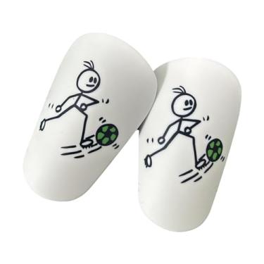 Imagem de Dynwave 1 par mini caneleiras de futebol, caneleiras de treinamento de futebol, protetor de perna compacto protetor de panturrilha, Verde