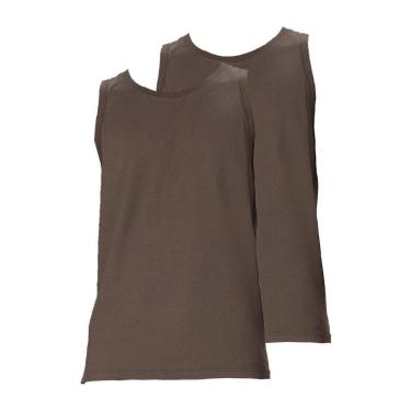 Imagem de Kit com 2 Camisetas Regata Masculina Hering 0111 Azul Marinho-Masculino