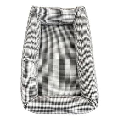 Imagem de Ninho para Carrinho e Mini Berço Xadrez Preto, Biramar Baby, Preto