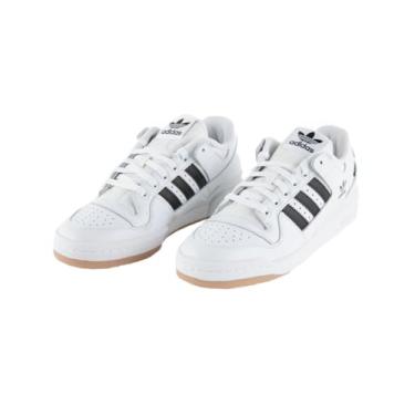 Imagem de adidas Tênis unissex Forum 84 Low ADV - basquete, atlético e tênis, Branco/Core Black/White, 36 BR
