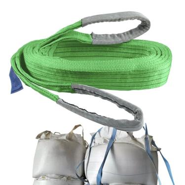 Imagem de Cinta Elevaçao Carga 2 Toneladas Reforçada Resistente 6 Metros Reboque Guincho Guindaste Obra