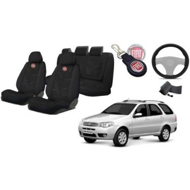 Imagem de Kit Premium Distinto para Banco Weekend 2004-2008: Capas, Volante, Cha