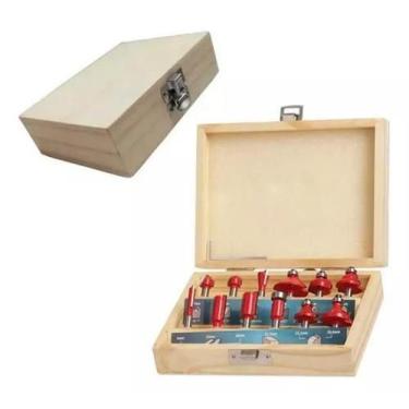 Imagem de Jogo Fresas 6Mm D Tupia Manual Laminadora Makita E Maleta - Nakazaki