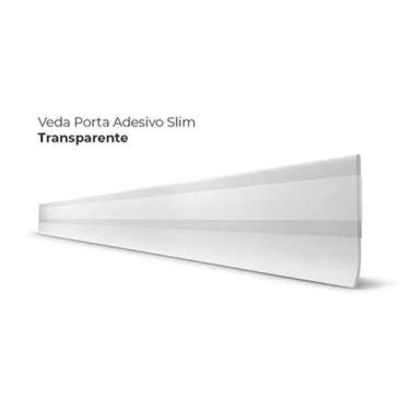 Imagem de Veda Porta Slim Protetor De Frestas Silicone Adesivo 3M Comfort Door T