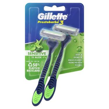Imagem de Aparelho de Barbear Gillette Prestobarba 3 SenseCare - 2 unidades