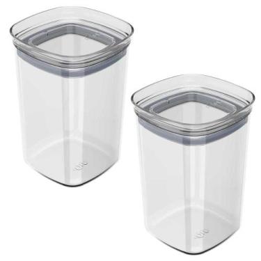 Imagem de 2x Porta Temperos Pote 1L Organizador OU Block Hermético