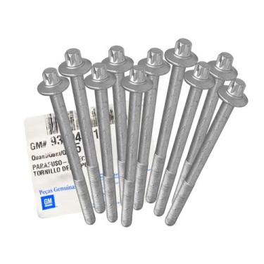 Imagem de Kit 10 Parafuso Cabeçote Original GM Corsa Celta Agile Montana Meriva 