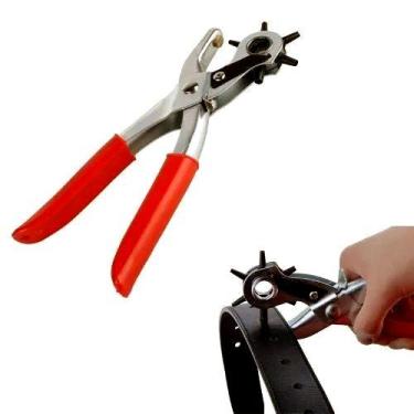 Imagem de Alicate Vazador Couro Cinto Chinelo Eva 6 Furos Profissional - CAOQING