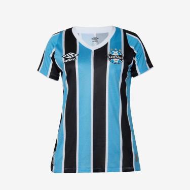 Imagem de Camisa Feminina Umbro Gremio Oficial 1 2024 Torcedora-Feminino