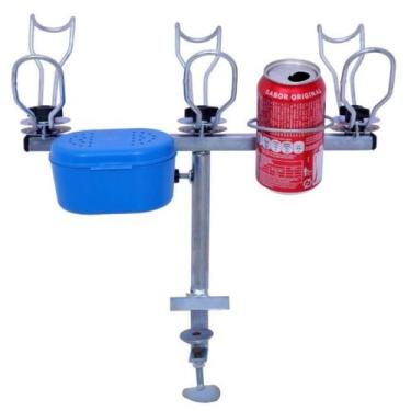 Imagem de Suporte P/ Tablado ou batelão Para 3 Varas- Desmontável - Riomar Equip