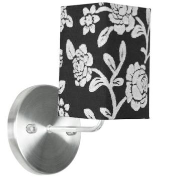 Imagem de Arandela De Cupula Quadrada Floral Prata - MARRYLUZ