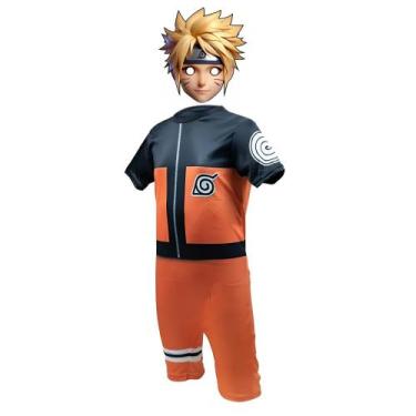 Imagem de Fantasia Infantil Naruto Com Máscara de E.V.A 3D - SGB MODAS, G 6 á 7 