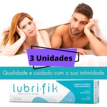 Imagem de Lubrificante Combo c/3 Gel Incolor Lubrificante Íntimo neutro Lubrifik