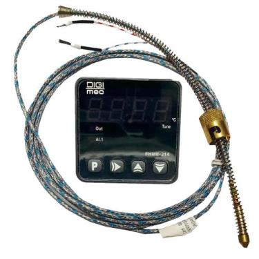 Imagem de Kit controlador + termopar temperatura fhme 214 24/240 vca/vcc saida s