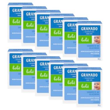 Imagem de Granado Sabonete Glicerinado Bebê, Lavanda, 90g, 12 Unidades