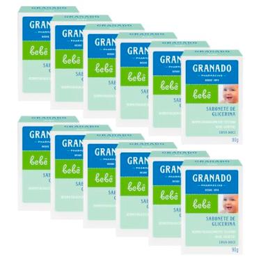 Imagem de Granado Sabonete Glicerinado Bebê, Erva-Doce, 90g, 12 Unidades